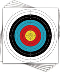 Pro Grade Backyard Archery Target Paper 20 Pack 23 Point 6 Inch 10 Ring Face For Bow And Arrow Practice Hunting And Target Shooting