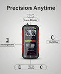 USB Rechargeable Digital Multimeter With True RMS And 6000 Counts, Color LCD Screen, Auto Ranging Electrical Tester showcased