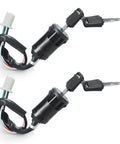 Ignition Starter On Off Switch Key for 50cc to 250cc Chinese ATVs Dirt Bikes Go Karts Mopeds Scooters and Quad Bikes