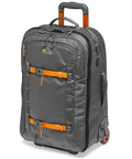 Whistler RL 400 AW II 40L rugged roller camera backpack in grey with orange accents, designed for pro gear and travel-ready use.