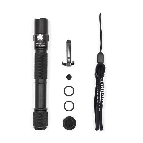Archer 2A V3 LED Flashlight With Dual Switches Beefy 500 Lumens AA Powered IPX8 Waterproof Handheld Light and accessories