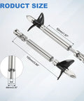 Drive Shaft With Propeller Universal Joint For RC Boat Stainless Steel 2 Blade Paddle 100Mm Shaft And 50Mm Sleeve 36Mm Hub