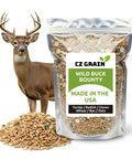 Buffalo Blend Deer Plot Seed With Turnip Radish Clover Wheat Rye And Oats For High Protein Deer Forage Fall And Winter Food Plot Seed For Hunting And Wildlife Growth 5 Pound Bag