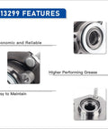 Front Wheel Hub Bearing Assembly Set For Nissan Sentra 2007 Through 2012 2.0L Four Cylinder Engine Direct Replacement Pair features
