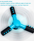 360 Degree Auto Rotating Garden Sprinkler with adjustable spray modes and angles, durable hydraulic drive irrigation system