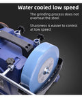 Water cooled low speed feature of Heavy Duty 8 Inch Bench Grinder Low Speed Knife Sharpener And Polishing Machine.