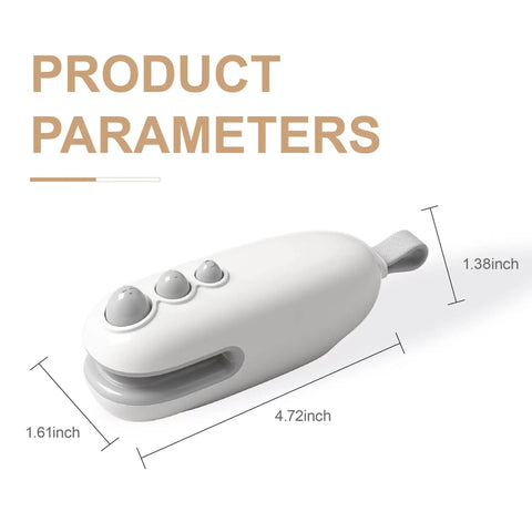 Product specifications for Mini Bag Sealer 2 In 1 Heat Sealer With Cutter And Magnet Portable Resealer For Chips And Snacks Handheld USB