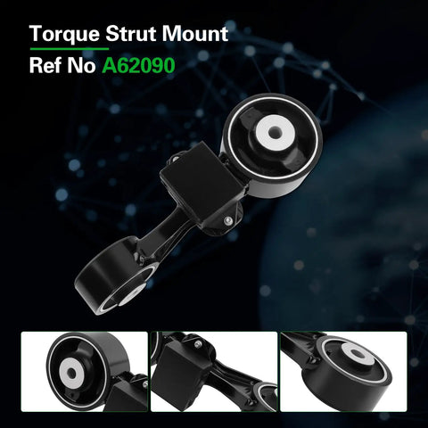 Torque Strut Mount A62090 for Tough Built Engine Motor And Transmission Mount Set For Toyota Camry 2007 Through 2011 Oe Replacement.