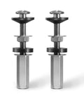 Heavy Duty Toilet Seat Bolts Kit 2Pcs Universal Fit Stainless Steel 304 With Extra Long Downlock Nuts Rubber Washers And Gaskets