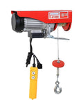Heavy Duty Electric Hoist With Remote Control And Cable For 200-800kg Garage Lifts, red 220v hoist with steel wire rope and remote.