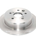 Front view of Rear Solid Brake Rotor with Forged Flange for Precise Fit ABS Signaling Multi Lip Seals for Water Debris Protection Beefy Bearing Design for Smooth Wobble Free Operation Induction Hardened Raceways for Long Lasting Performance