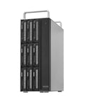 Thunderbolt Three Workhorse Eight Bay Hardware Raid Enclosure with rugged chassis designed for smooth video editing.