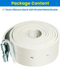 Brake Drum Silencer Band For Brake Lathe 6 Ft X 1.75 In X 0.125 In Heavy Duty Rubber Vibration Belt with buckle
