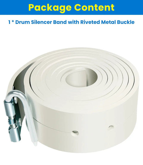 Brake Drum Silencer Band For Brake Lathe 6 Ft X 1.75 In X 0.125 In Heavy Duty Rubber Vibration Belt with buckle