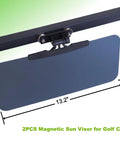 Magnetic Golf Cart Sun Visor With Polarized Anti Glare 226 Degree Adjustable Fits Pro Fit Bar Or Metal Roof And Crossbars EZGO