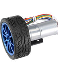 DC Motor With Encoder 12V Gearbox Kit With Mounting Bracket 500 RPM 65mm Wheel For Smart Car Robot JGA25 371 Speed 130 High Precision Durable