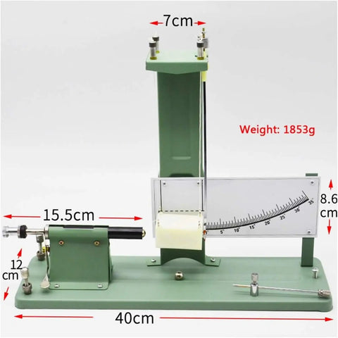 Impact Pendulum Model For Physics Class, Projectile Speed Measurement Tool with 7cm base and 40cm length in green