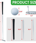 Product dimensions of Right Hand Golf Putter For Beginners And Teens, 33 Inch Mini Golf Set with durable head and golf ball size.