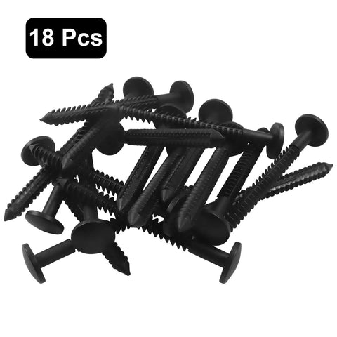 Tough As Nails 18 Piece Heavy Duty Vinyl Shutter Screws Black 3 Inch for strong outdoor fastening, ideal for tough conditions.