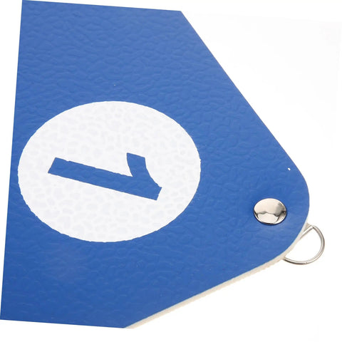 Close-up of Multi Purpose Fencing Target's blue surface, part of Lightweight Rubber Wall Mounted Training Tool.