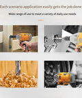 Top Rated 320Nm Cordless Wrench Kit With Brushless Motor in use for drilling, screwing, and auto repair applications.