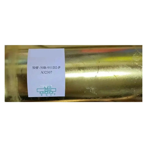 Four Way Reversing Valve For Air Conditioner 4 Way Solenoid Valve Quick Switch For Immediate Heating And Cooling Durable Thickened Valve Body Spare Parts Compatible With SHF 50B 911D2, gold valve body label close-up