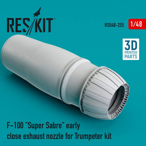 1/48 F-100 Super Sabre Early Close Exhaust Nozzle Resin Kit Accessory For Trumpeter 1/48 Scale Model Aircraft Upgrade