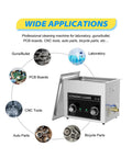 Top Shelf Ultrasonic Cleaner 30L Tank With Degas Tech Adjustable Heat Control for cleaning guns, auto parts, and PCB boards.