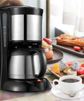 Automatic Bean To Cup Coffee Machine With Stainless Steel Pot, Dual Brew System For Lattes And Teas, One Touch Easy Peasy Controls on kitchen counter.