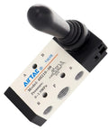 Hand Lever Pneumatic Valve Five Way Two Position With Manual Control Direct Acting Type Aluminum Alloy Model 4H210-08
