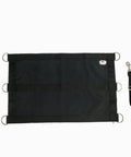 Top Shelf 1200D Horse Stall Guard With Adjustable Straps And Replaceable Black Hardware For Locking Down Secure Stable Safety And Bulletproof Equine Barrier Gear, featuring black fabric and four clips.