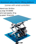 Top Shelf Electric Lifting Platform For Smoother Lab Adjustments Featuring Simple Remote Control, 30x30cm aluminum build.
