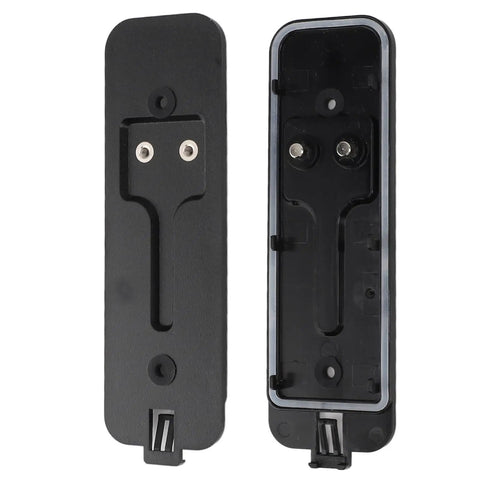Video Doorbell Backplate Replacement Kit With Easy Install Mount Accessory In Black Includes Back Plate Six Screws One Accessory Three Expansion Tubes And Instruction Manual shown
