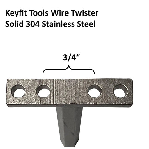 Heavy Duty Wire Twister Tool For Fence Wire And Rebar Tie Ups Up To Three Sixteenth Inch 7 Gauge Wire Stainless Steel Construction