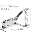 Tough As Nails Heavy Duty Handheld Hole Punch For ID Cards And Plastic PVC Cardstock Cardboard Built With Zinc Alloy