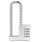 Adjustable 4-Digit Combination Cabinet Lock Padlock For Gym School Fences And Drawers Keyless U-Shaped Handle Lock