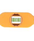 Aqur2020 Magnetic Stud Finder, Portable Wall Detector with Level Gauge (Orange) top view showing the green level gauge.