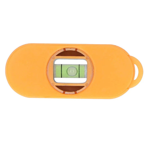 Aqur2020 Magnetic Stud Finder, Portable Wall Detector with Level Gauge (Orange) top view showing the green level gauge.