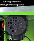 Portable Benchtop Table Saw With 800W Powerhouse Motor showing all copper motor for effective heat dissipation.