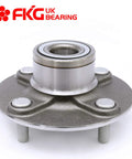 Front view of Rear Wheel Bearing Hub Assembly for 2000 2006 Nissan Sentra 4 Lug Rear Position Fits Left or Right Direct Replacement