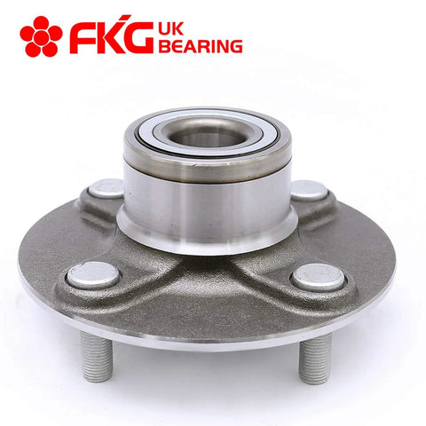 Front view of Rear Wheel Bearing Hub Assembly for 2000 2006 Nissan Sentra 4 Lug Rear Position Fits Left or Right Direct Replacement