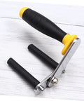 Portable Drywall And Tile Lifter Set With Sweet Adjustable Grip Heavy Duty Glass Carrier Tool close-up of rubber grip handle.