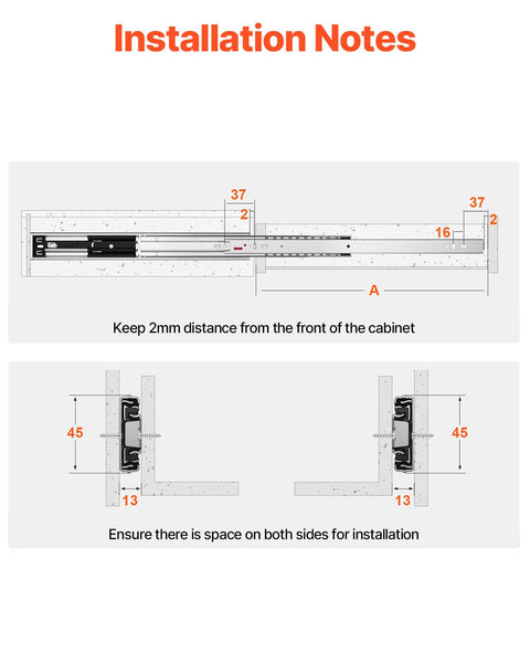 Beefy Heavy Duty Soft Close Drawer Slides Set For Cabinets, 10 Pairs 18 Inch Ball Bearing Full Extension Side Mount Rails