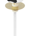 Trip Lever Assembly for Toilet 83725-CP Polished Chrome Replacement Kit with brass elements, front view