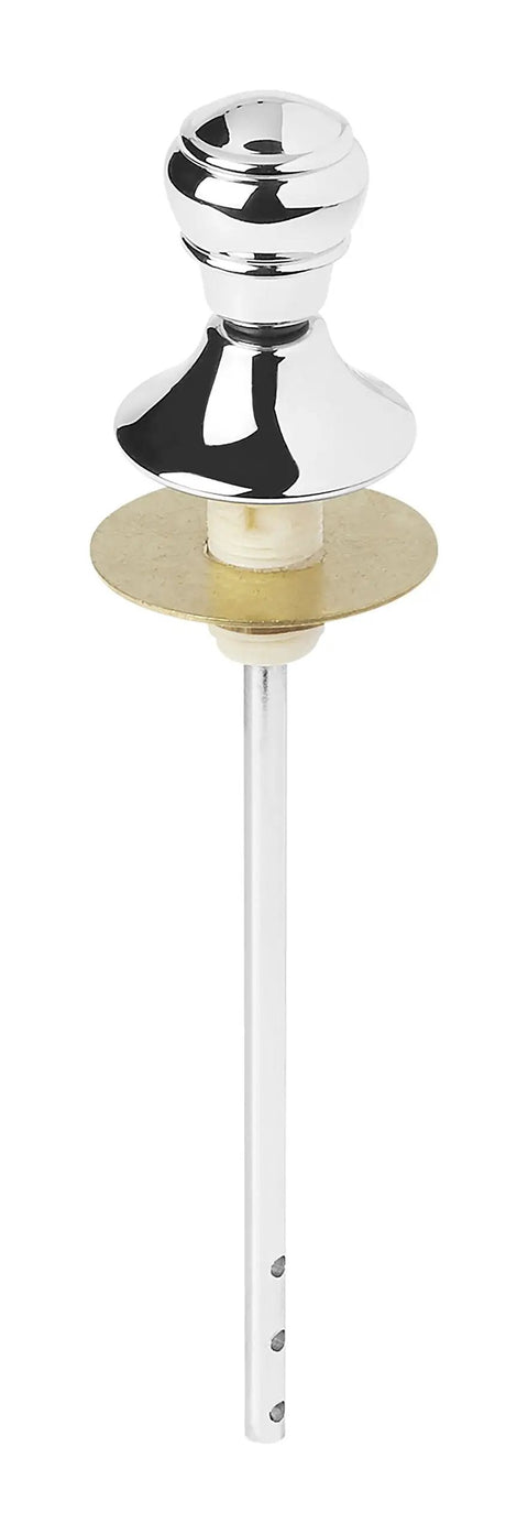 Trip Lever Assembly for Toilet 83725-CP Polished Chrome Replacement Kit with brass elements, front view