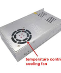 Beefy 350W 7.5V DC Switching Power Supply With 40A Single Output And Fan Cooling, 220V AC Input, Heavy Duty LED Driver For Custom Lighting, Stable AC To DC Conversion For LED Projects, metal case with cooling fan
