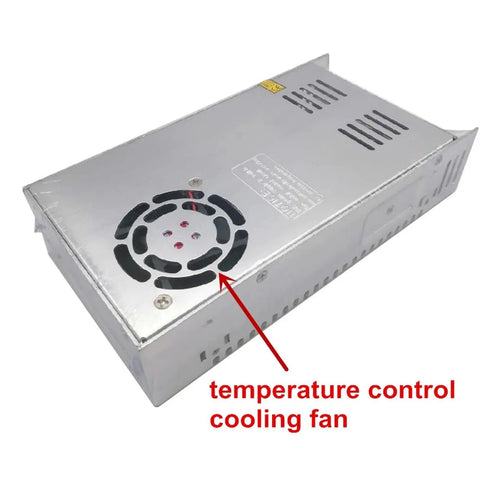 Beefy 350W 7.5V DC Switching Power Supply With 40A Single Output And Fan Cooling, 220V AC Input, Heavy Duty LED Driver For Custom Lighting, Stable AC To DC Conversion For LED Projects, metal case with cooling fan