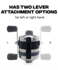 Spincast Bowfishing Reel For Slingshot Bow Fishing Stainless Steel Construction Left Or Right Reversible Handle