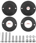 Pro Level Woodworking Router Table Insert Plate With Quick Flip Panel And Heavy Duty Drill Chuck Trim Tool Kit hardware set with black washers and screws