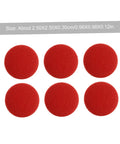 Red round fabric pins from 50 Piece Car Headliner Repair Kit With Fabric Covered Pins And Roof Fixing Buckles For Trucks SUVs And Cars